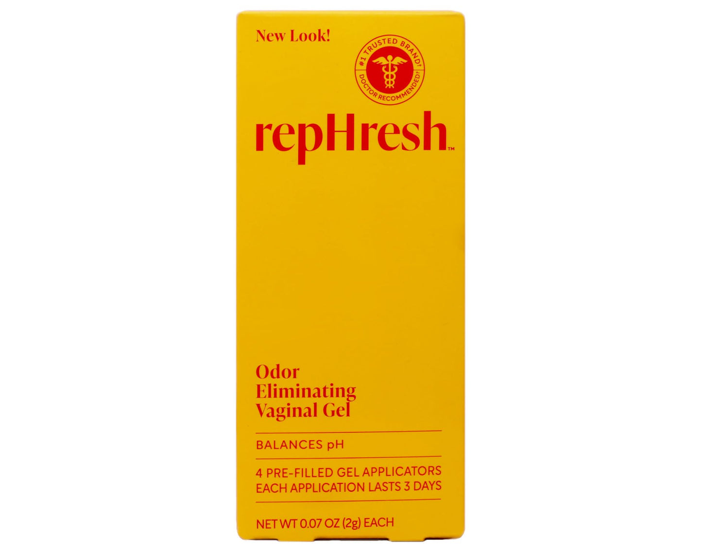 RepHresh Vaginal Gel – Odor Elimination & pH Balance (Pack of 2, 4 Applicators)