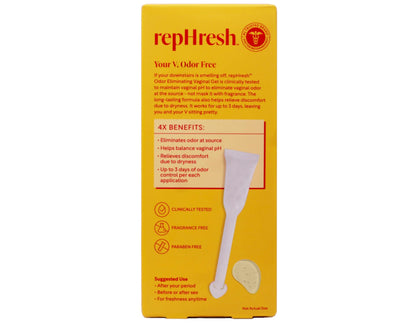 RepHresh Vaginal Gel – Odor Elimination & pH Balance (Pack of 2, 4 Applicators)