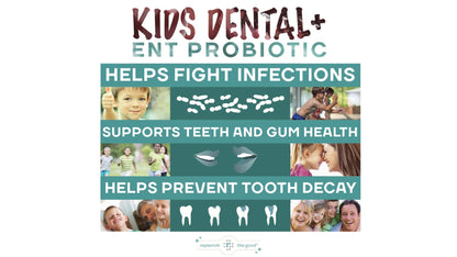 Children's Dental Probiotic Chewables – 6B CFU | Teeth & Gums, Bad Breath & ENT Support (Cherry-Pomegranate)