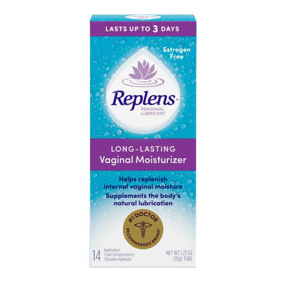 Replens Long Lasting Vaginal Moisturizer – 3-Pack with Reusable Applicator | 14 Applications