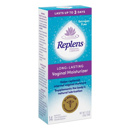 Replens Long Lasting Vaginal Moisturizer – 3-Pack with Reusable Applicator | 14 Applications