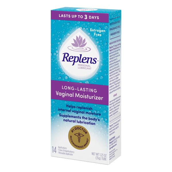 Replens Long Lasting Vaginal Moisturizer – 3-Pack with Reusable Applicator | 14 Applications