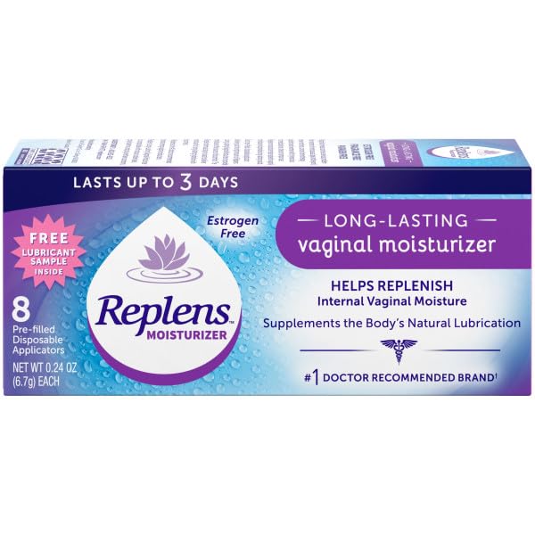 Replens Long-Lasting Vaginal Moisturizer (Pack of 2) – Estrogen & Fragrance Free