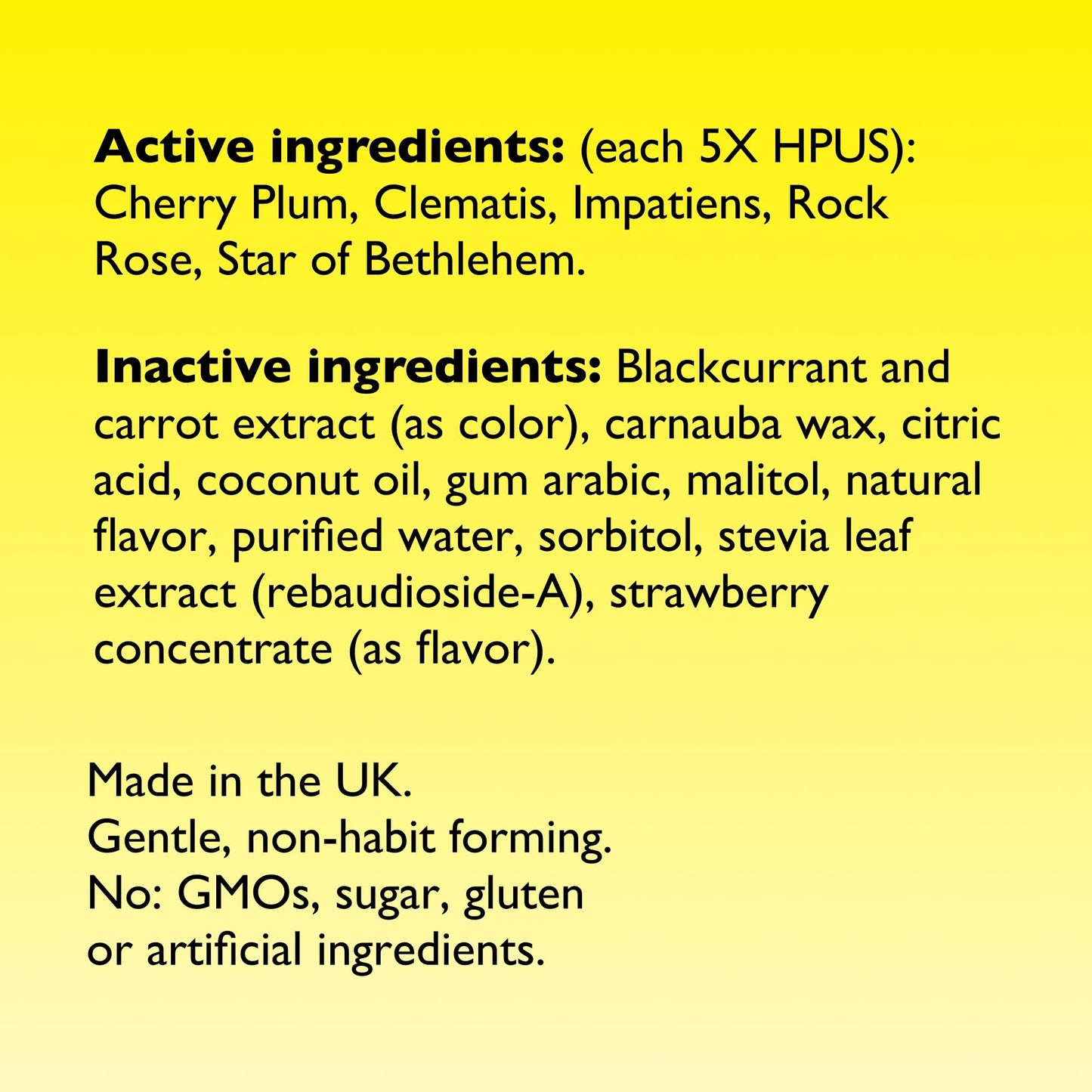 RESCUE Kids Pastilles – Natural Strawberry Stress Relief for Children | Calming Homeopathic Flower Essences