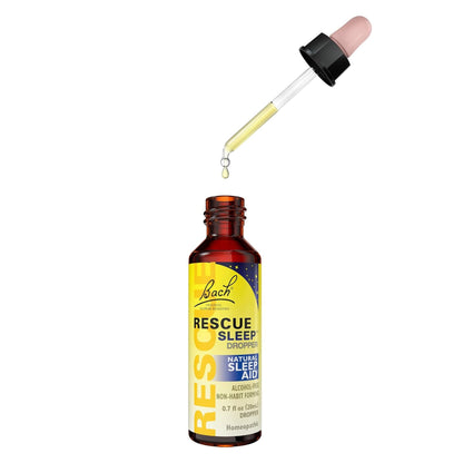 RESCUE SLEEP Dropper 20mL — Natural Sleep Aid (Melatonin-Free, Non-Alcohol, Family-Friendly)
