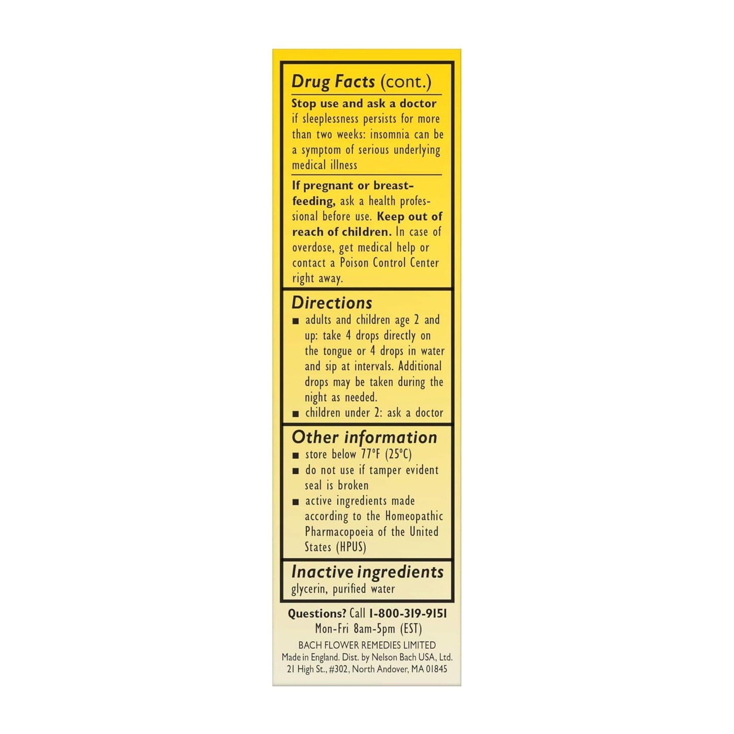 RESCUE SLEEP Dropper 20mL — Natural Sleep Aid (Melatonin-Free, Non-Alcohol, Family-Friendly)