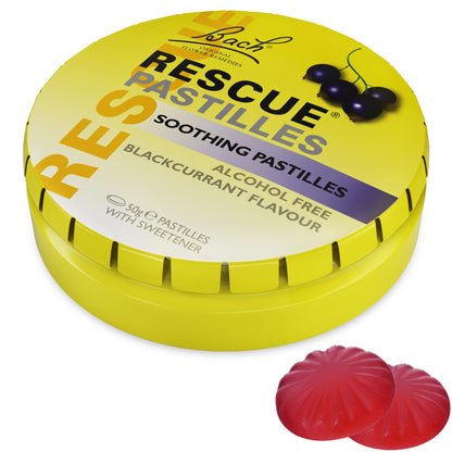 Rescue Pastilles Black Currant - Stress Relief Lozenges (35 Count)