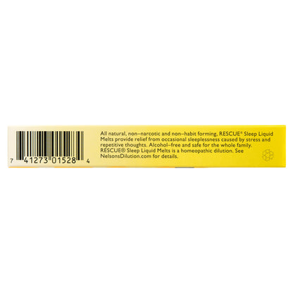 BACH RESCUE SLEEP Liquid Melts – Natural Sleep Aid, Melatonin-Free | Orange Vanilla