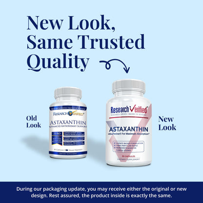 Research Verified Astaxanthin – Powerful Antioxidant for Skin, Eyes & Heart | Made in USA