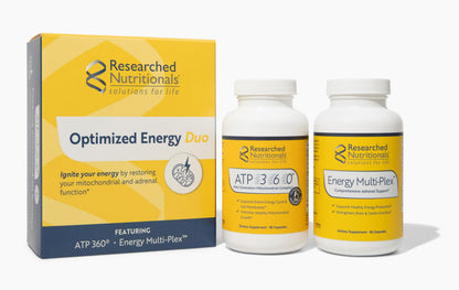 Researched Nutritionals Energy Duo – ATP 360 & Multi-Plex for Adrenal & Mitochondrial Support