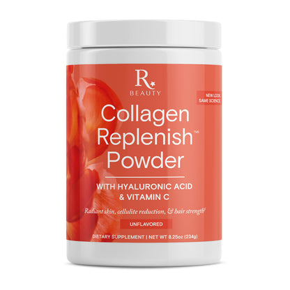 Reserveage Beauty Collagen Replenish Powder - No-Taste Collagen for Radiant Skin & Hair Growth - 8.25 oz