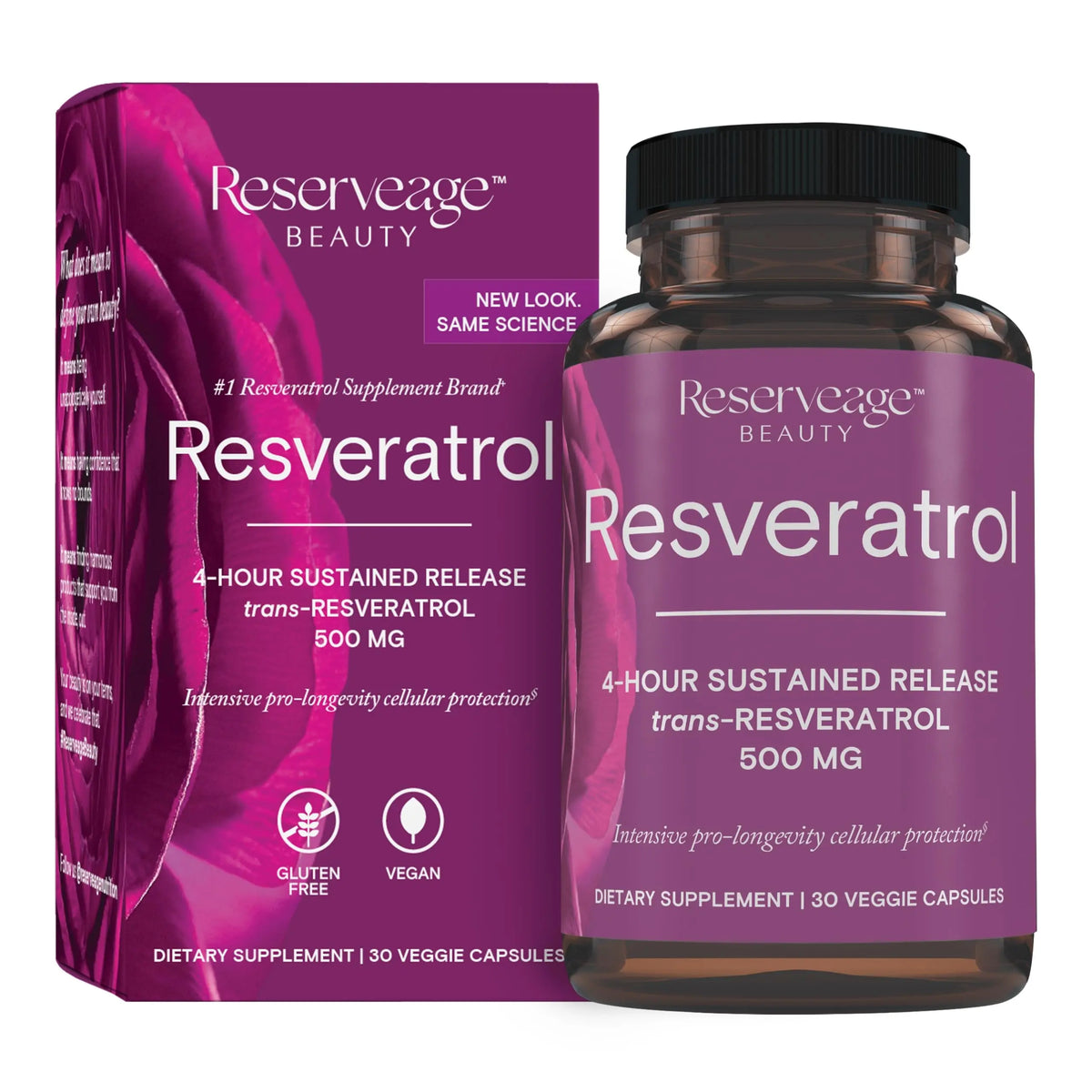 Reserveage Beauty Resveratrol 500 mg — Antioxidant Support for Heart & Aging BritishVita | Premium UK Vitamins & Wellness Supplements