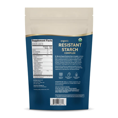 Dr. Mercola Organic Resistant Starch Complex - Supports Gut & Immune Health - Organic Green Banana, Tigernut Flour & Potato Starch - Gluten-Free & Soy-Free - Unflavored - 9.52 oz (30 Servings)