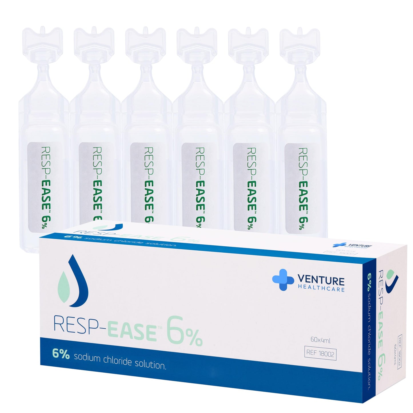 Resp-Ease 6% Saline Solution for Nebulizers & Nasal/Eye Moisture – 240ml