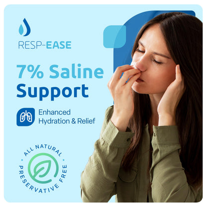 Resp-Ease 7% Saline Solution for Nebulizers and Nasal Care – 240ml