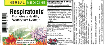 Herbs Etc. Respiratonic 2 oz – Soothing Respiratory Support
