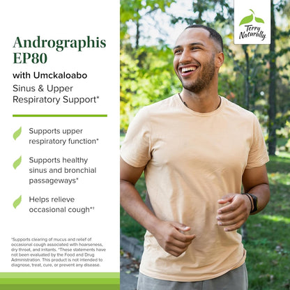 Andrographis EP80 with Umckaloabo – Sinus & Respiratory Support (60 Veg Capsules)