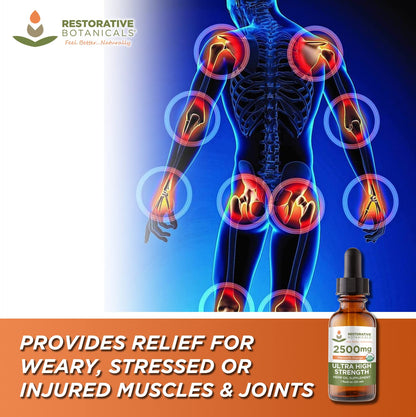 Restorative Botanicals Hemp Oil 2500mg Mandarin Orange - 60 Servings
