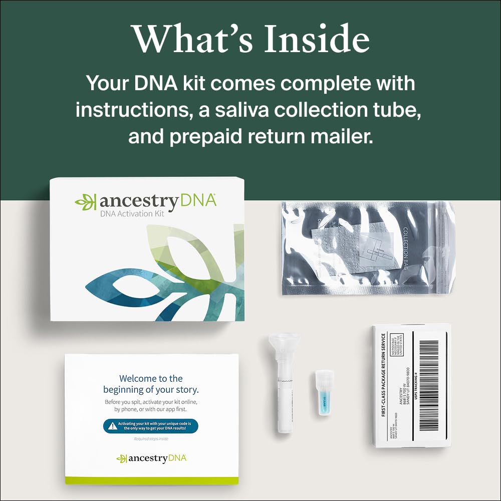 AncestryDNA + Traits Genetic Test Kit: Personalized Traits, DNA Ethnicity & Origins | Complete DNA Test & Ancestry Reports
