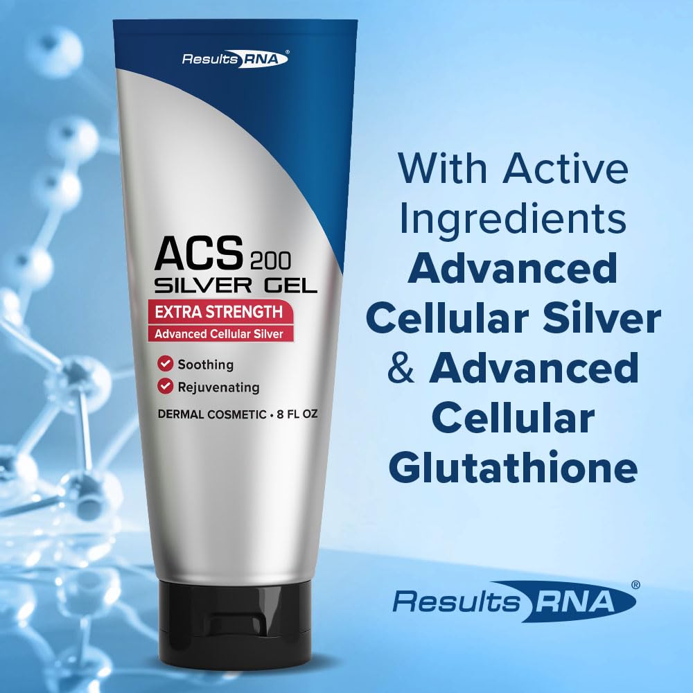 Results RNA ACS 200 Silver-Glutathione Gel – Advanced Colloidal Silver for Wound Care (2 oz)