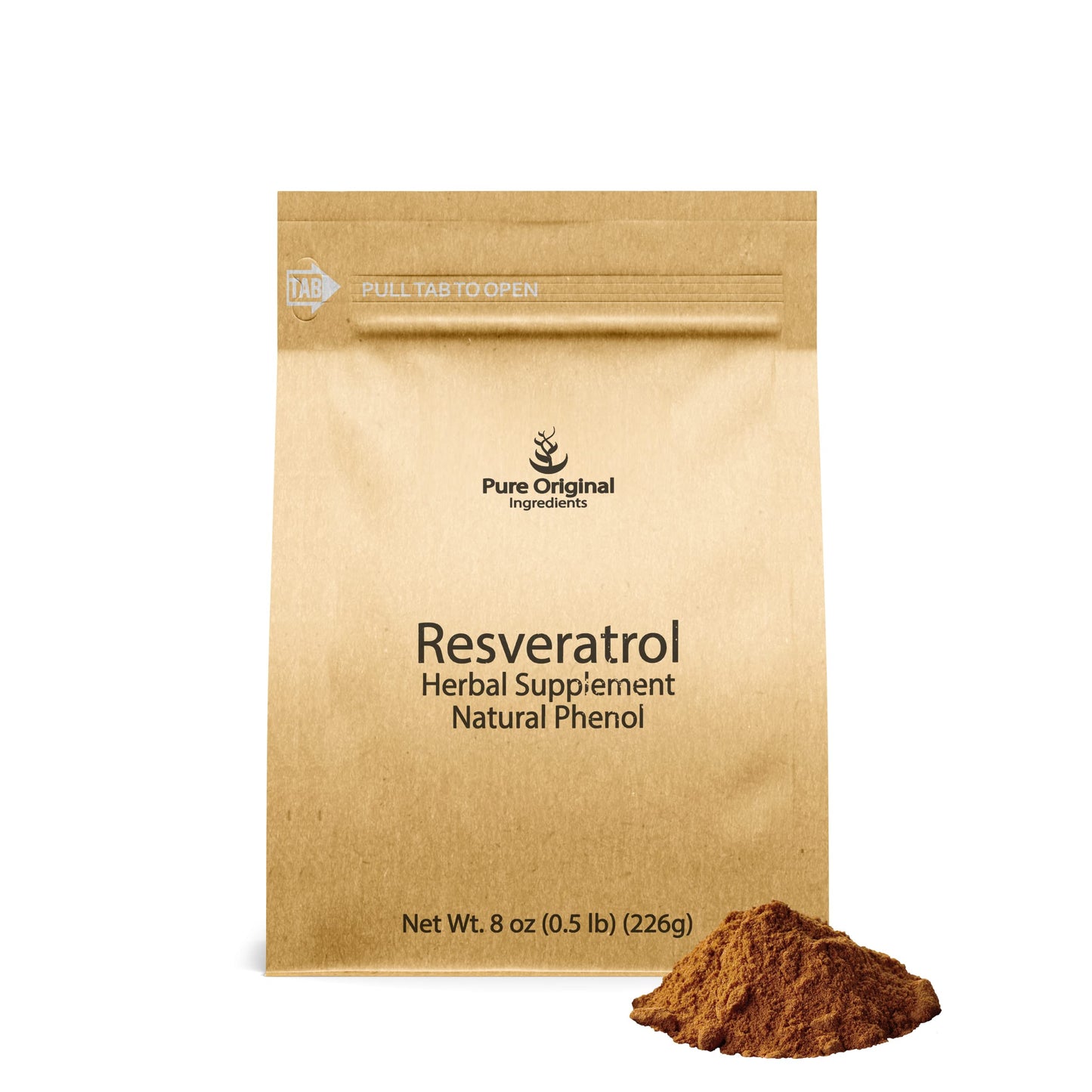 PURE ORIGINAL INGREDIENTS Resveratrol Powder 8 oz | Phytoalexin Polygonum Root Extract