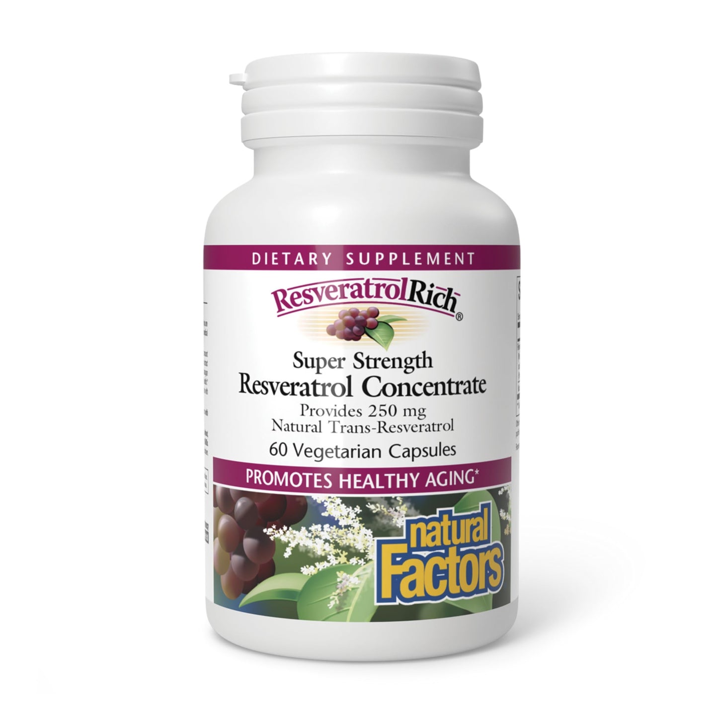 ResveratrolRich by Natural Factors - Super Strength Resveratrol Concentrate - 60 Capsules