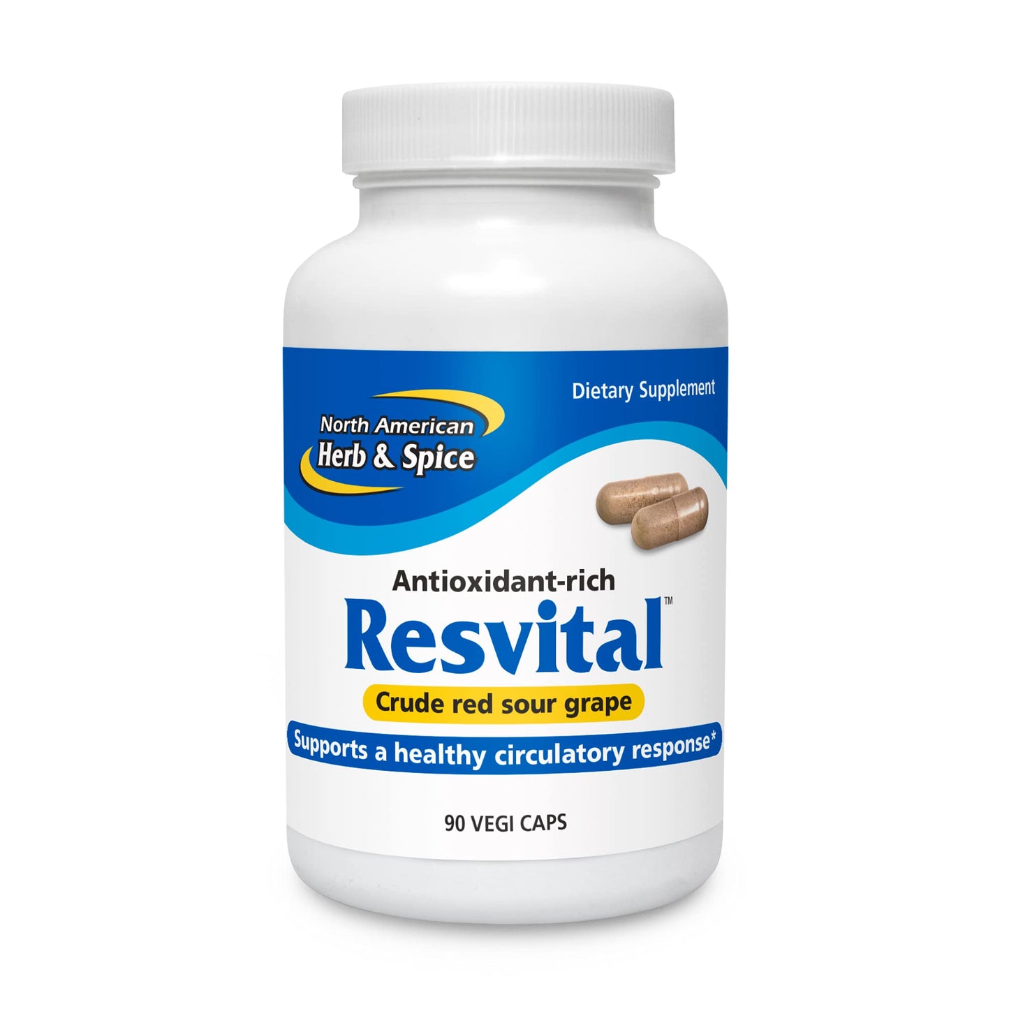 Resvital Capsules 90-Count | North American Herb & Spice