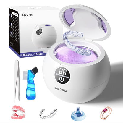 45kHz Ultrasonic Retainer Cleaner Machine – 3 Modes, IPX6 Waterproof, 200ml