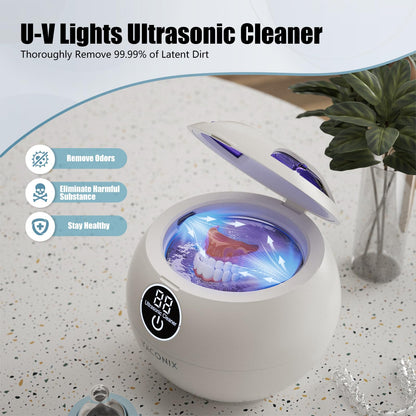 Retainer Cleaner Machine 45kHz Ultrasonic – 200ML, 3 Cleaning Modes