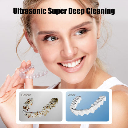 Retainer Cleaner Machine 45kHz Ultrasonic – 200ML, 3 Cleaning Modes