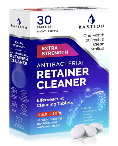 Retainer Cleaner & Denture Cleanser – 30 Tablets | 1 Month Supply