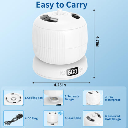 2025 Upgraded Ultrasonic Retainer Cleaner Machine | 4 Modes, UV Lights