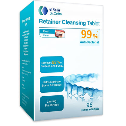 Retainer Cleaner Tablets – Invisalign Cleaner, Denture Cleaning Tablets, 3-Month Supply | Y-Kelin