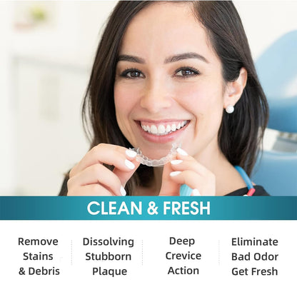 Retainer Cleaner Tablets – Invisalign Cleaner, Denture Cleaning Tablets, 3-Month Supply | Y-Kelin