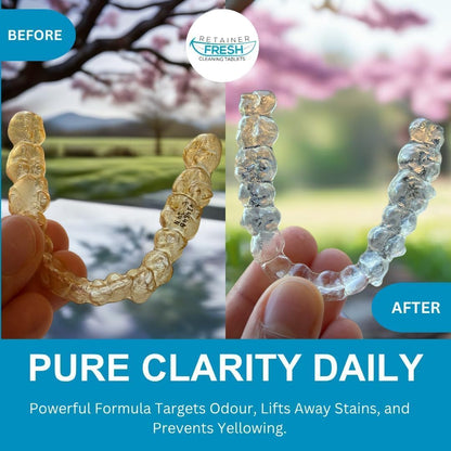 Retainer Cleaner Tablets – 36 Count | Aligners, Dentures & Mouth Guards