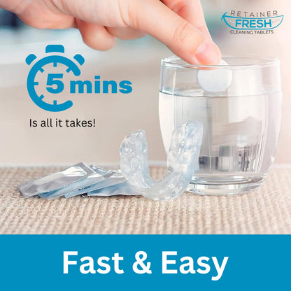 Retainer Cleaner Tablets – 36 Count | Aligners, Dentures & Mouth Guards
