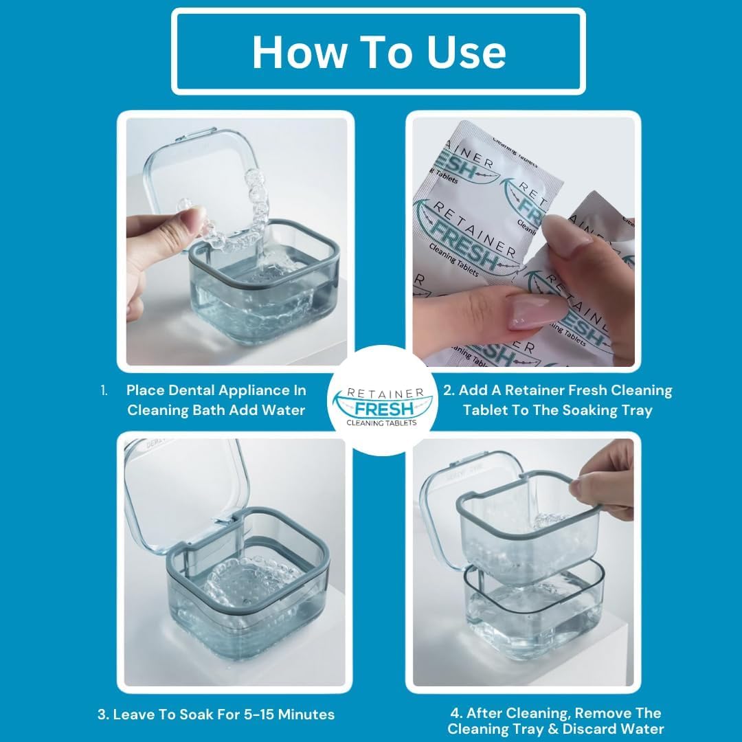 Retainer Cleaner Tablets – 36 Count | Aligners, Dentures & Mouth Guards