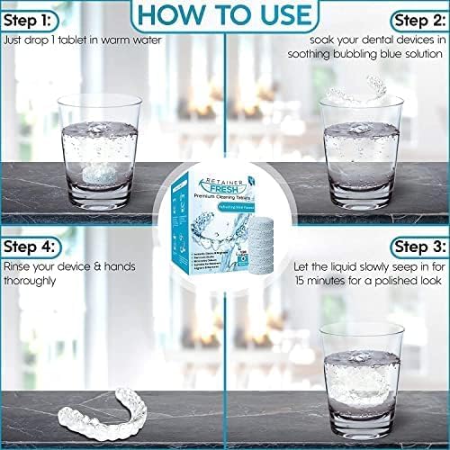 Retainer Cleaner Tablets – 36 Count | Aligners, Dentures & Mouth Guards