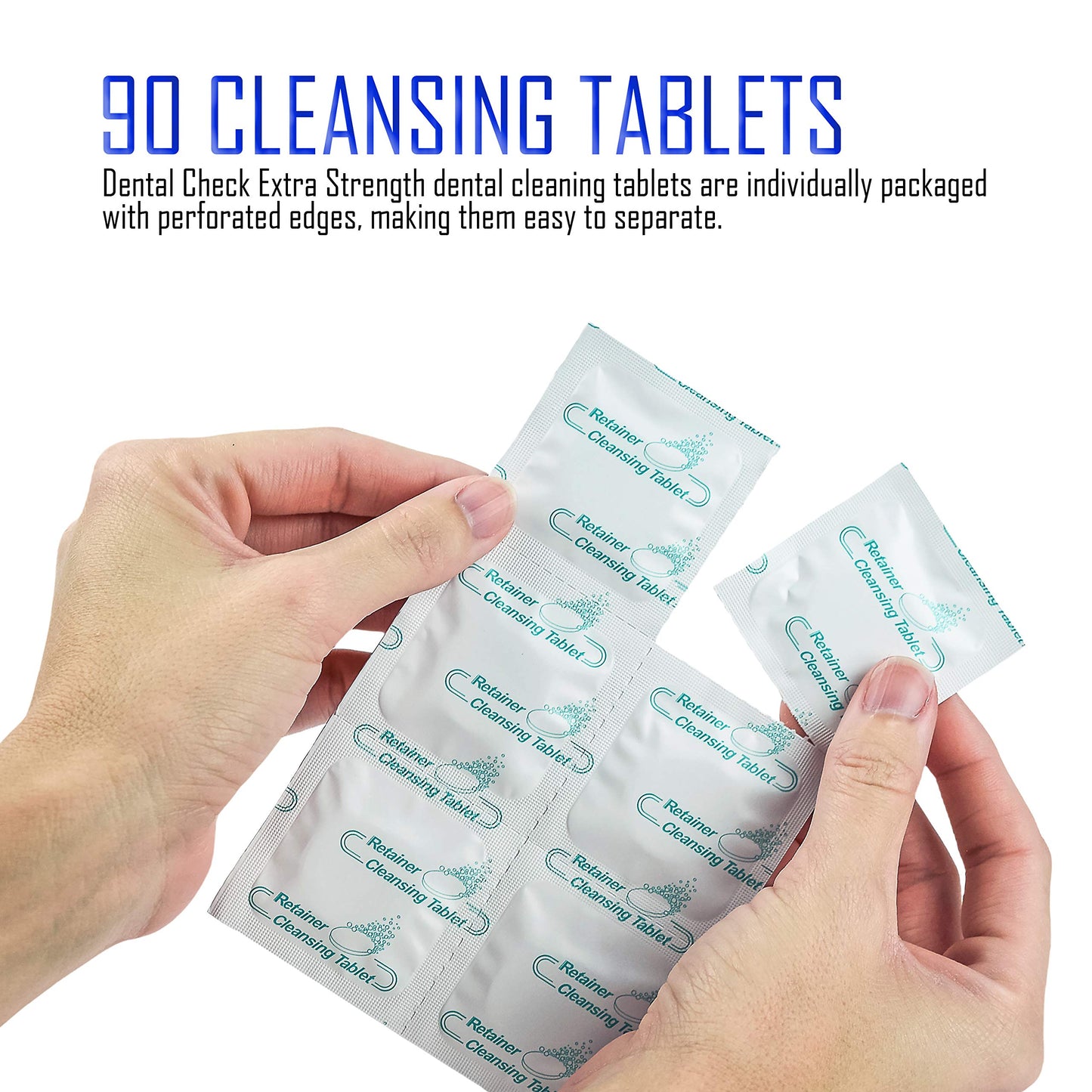 Dental Check Denture Cleaning Tablets – 90-Pack (3 Month Supply)