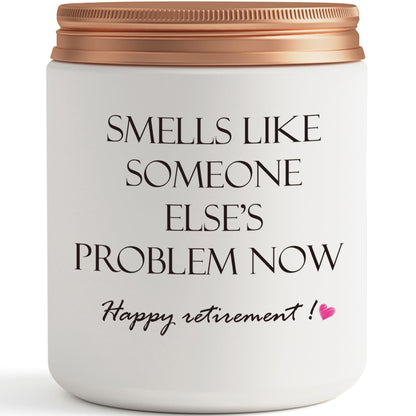 Retirement Gifts for Women & Men | Lavender Scent Candle - Funny 2025 Gift Idea