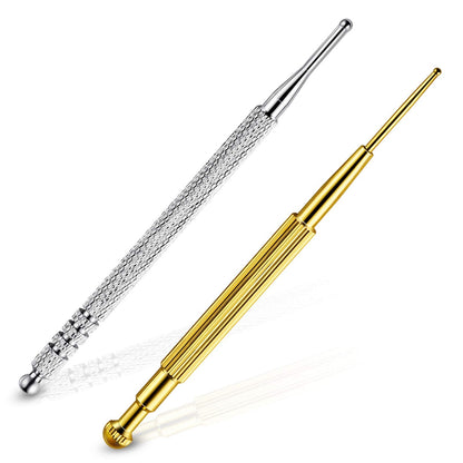 2 Pieces Facial Reflexology Massage Tool – Retractable Acupuncture Pen & Stainless Steel Probes