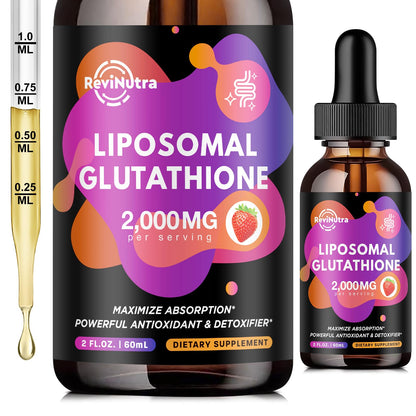 ReviNutra Liposomal Glutathione - 2000mg Liquid Drops