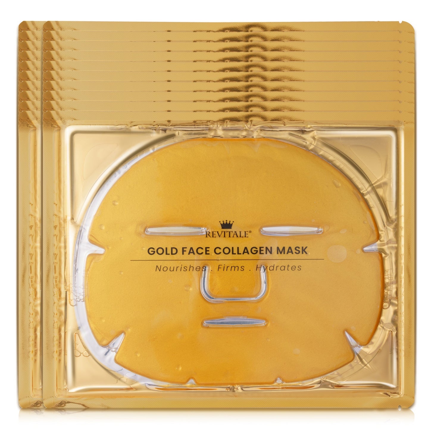 Revitale 24K Gold Face Collagen Mask - Nourishes, Firms & Hydrates