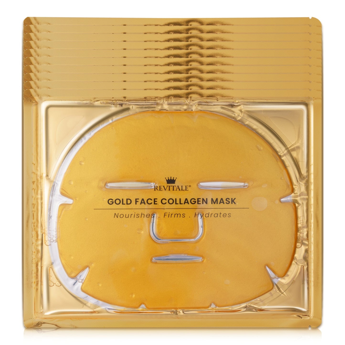 Revitale 24K Gold Face Collagen Mask - Nourishes, Firms & Hydrates