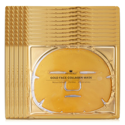 Revitale 24K Gold Face Collagen Mask - Nourishes, Firms & Hydrates