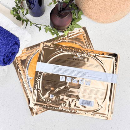 Revitale 24K Gold Face Collagen Mask - Nourishes, Firms & Hydrates