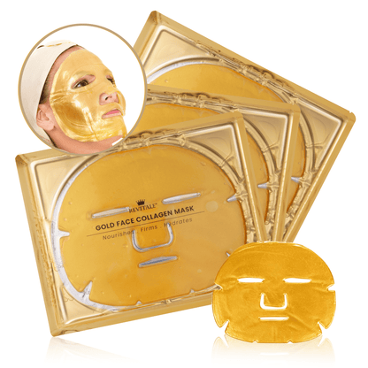 Revitale 24K Gold Face Collagen Mask - Nourishes, Firms & Hydrates