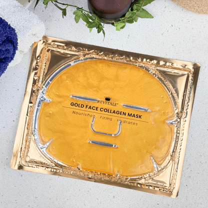 Revitale 24K Gold Face Collagen Mask - Nourishes, Firms & Hydrates