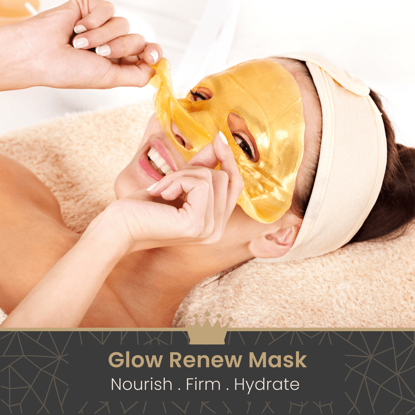 Revitale 24K Gold Face Collagen Mask - Nourishes, Firms & Hydrates