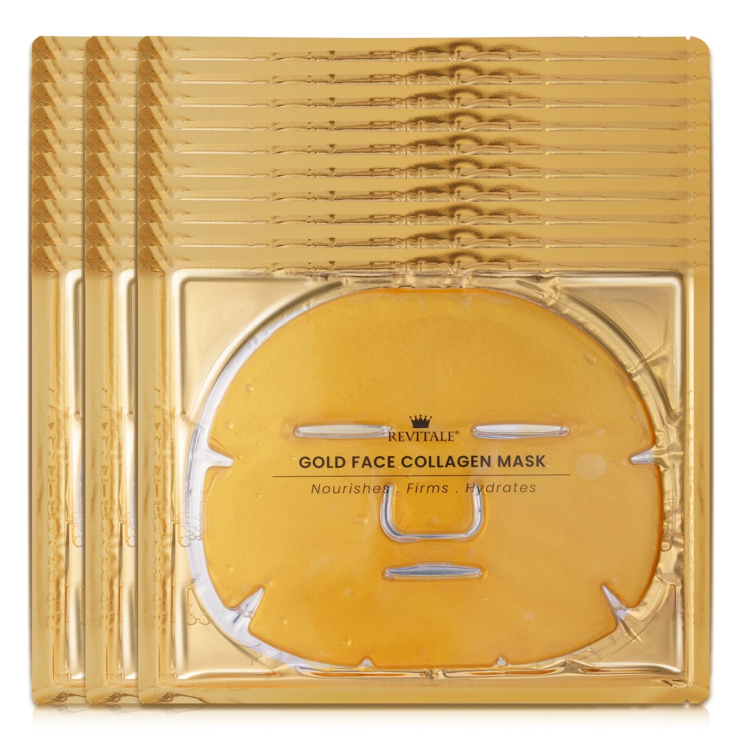 Revitale 24K Gold Face Collagen Mask - Nourishes, Firms & Hydrates